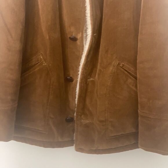 Canada Mens Corduroy Shearling Jacket 42 - Picture 3 of 10